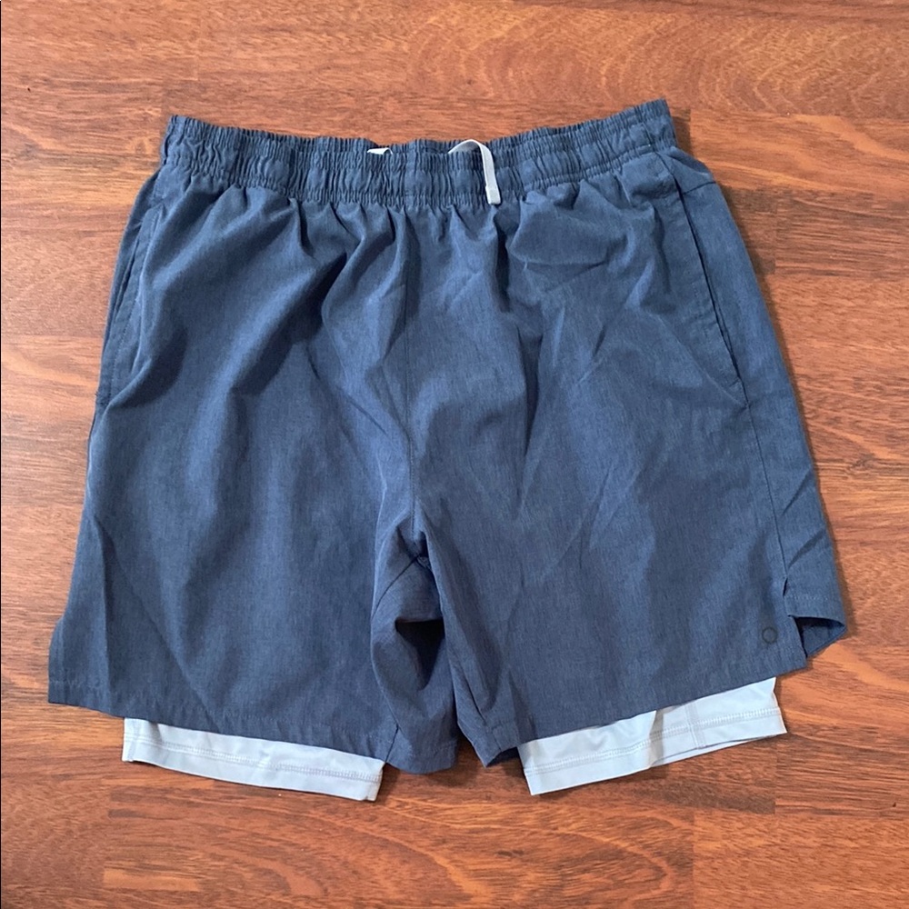 Men's Blue Athletic Shorts
